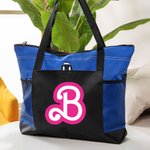 Gepersonaliseerde Roze Pop Geïnspireerde Grote Draagtas met Gaaszakken en Ritssluiting Bedankingsgeschenk voor Leraar Werknemer Verpleegkundigen