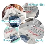 Gepersonaliseerde No Matter How Old We Get Never Stop Holding Hands Flannel Sherpa deken cadeau voor vrouw huwelijksverjaardag cadeau