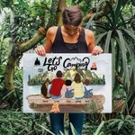 Personalizzato Go Camping Pittura senza cornice Decorazione murale Regalo di festa per la famiglia amante del campeggio