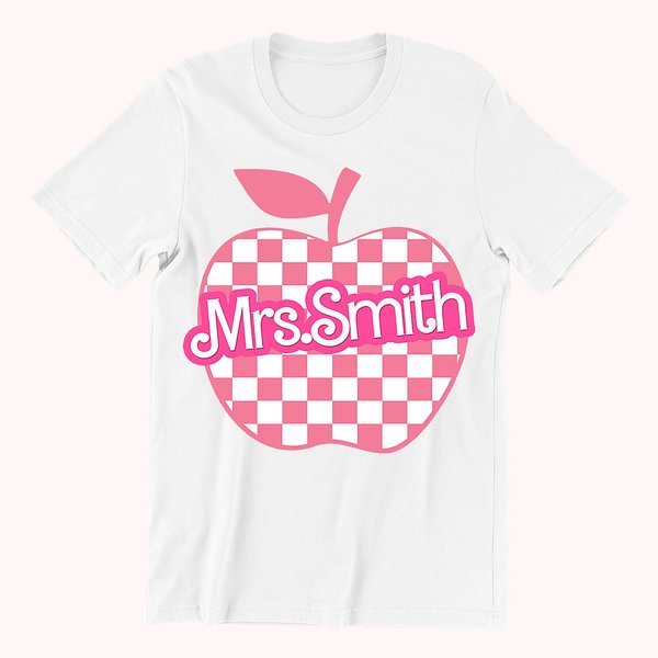 Chemise personnalisée à carreaux Apple Style Poupée Inspirational Teacher Shirt Life Teacher Sweatshirt Teacher Appreciation Gift