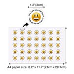 Personliga söta Rainbow Super Star Smiley Face Lärarbelöningsklistermärken med namn Vattentätt undervisningsmaterial Present till lärare