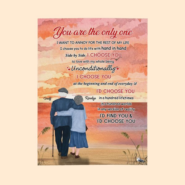 Personalizada You Are The Only One I Want To Annoy For The Rest Of My Life Manta de franela Sherpa Aniversario de boda para parejas