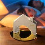 Personlig Love Heart Sweet House Desktop Ornament med bricka Housewarming Anniversary Christmas Home Decor Gift for Couple Family