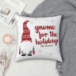 Personalizzato Natale Gnome Throw Pillow Cover Sweet Gnome Family Lumbar Pillowcase Little Gnomes Home Decoration Regalo di Natale per la famiglia ami