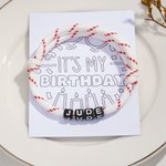 Personalized Handmade Baseball Adjustable Bead Bracelet with Name Sport Theme Team Spirit Birthday Gift for Kids Teen