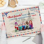 Personalized Best Friends Forever Never Apart Frameless Painting Birthday Room Decor Birthday Gift for Friends