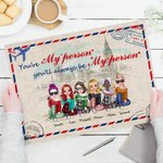 Personalized You Will Always Be My Person Frameless Painting Birthday Wall Art Print Birthday Gift for Friends