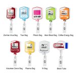 Personalisierte medizinische Infusion Tasche Glitter Abzeichen Reel ID Namensschild lustige Krankenschwestern Woche Geschenk für Krankenschwester Arzt medizinisches Personal