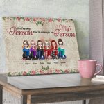Personalized We Will Always Be Good Friends Frameless Painting Friendship Wall Art Print Birthday Gift for Friends