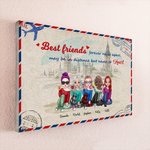Personalized Best Friends Forever Never Apart Frameless Painting Birthday Room Decor Birthday Gift for Friends