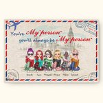 Personalized You Will Always Be My Person Frameless Painting Birthday Wall Art Print Birthday Gift for Friends