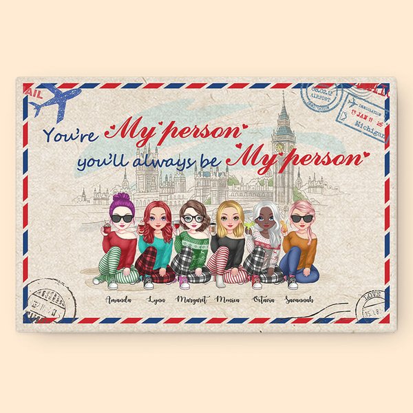Personalized You Will Always Be My Person Frameless Painting Birthday Wall Art Print Birthday Gift for Friends