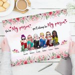 Personnalisé You Are My Person Flowers Fleurs Peinture sans cadre Friendship Wall Art Print with Names Birthday Gift for Girls