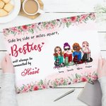 Personalized Side By Side Or Miles Apart Frameless Painting Friendship Decorative Painting Birthday Gift for Friends