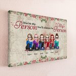 Personalized We Will Always Be Good Friends Frameless Painting Friendship Wall Art Print Birthday Gift for Friends
