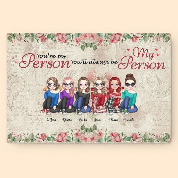Personalized We Will Always Be Good Friends Frameless Painting Friendship Wall Art Print Birthday Gift for Friends