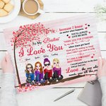 Personlig To My Besties Frameless Målning Vänskap Heminredning Födelsedagspresent för vänner