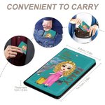 Personnalisé Just A Girl Who Loves Traveling Stylish Compact Passport Cover with Name Travel Trip Accessory Birthday Christmas Gift for Friends Family