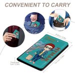 Couverture de Passeport Portable Personnalisée avec Personnage et Nom Thème Travel Is My Therary Cadeau Anniversaire Fête pour Amoureux de Voyage