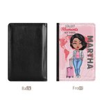 Funda para pasaporte personalizada Collect Moments Not Things Elegante y práctica funda para pasaporte con nombre Accesorio para viajes Cumpleaños Nav