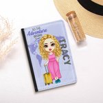 Personalised So The Adventure Begins Portable and Special Passport Cover with Name Travel Trip Accessory Birthday Christmas Gift for Friends Family