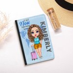 Personalised If Not Now Then When Portable Custom Passport Cover with Name Travel Trip Accessory Birthday Christmas Memorial Gift for Friends Family