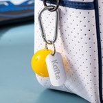 Personlig Pickleball Nøkkelring Bag Tag Clip Ryggsekk Tilbehør Dekorasjon med tekst Bursdagsgave til Pickleball-elsker