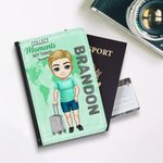 Funda para pasaporte personalizada Collect Moments Not Things Elegante y práctica funda para pasaporte con nombre Accesorio para viajes Cumpleaños Nav