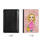 Personalised Just A Girl Who Loves Traveling Stylish Portable Passport Cover with Name Travel Trip Accessory Birthday Gift for Friends Family