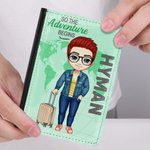 Personalised So The Adventure Begins Portable and Special Passport Cover with Name Travel Trip Accessory Birthday Christmas Gift for Friends Family