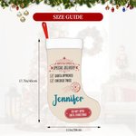 Personlig Special Delivery Julstrumpa Juldekoration med namn Julklapp till vän eller familj