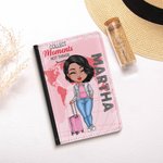 Funda para pasaporte personalizada Collect Moments Not Things Elegante y práctica funda para pasaporte con nombre Accesorio para viajes Cumpleaños Nav