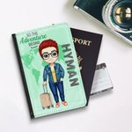 Personalised So The Adventure Begins Portable and Special Passport Cover with Name Travel Trip Accessory Birthday Christmas Gift for Friends Family