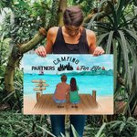 Personalizzato Romantico Camping Life Pittura senza cornice Regalo di San Valentino per la coppia