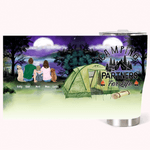 Vaso curvo personalizado Camping Partners for Life Regalo de aniversario de Navidad para la familia 1