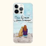 Personalised Once By My Side Forever In My Heart Seagull Phone Case Birthday Gift for Dog Lovers