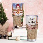Personalizzato Just One More Chapter 30oz Tumbler Compleanno Natale Regalo di lettura per sorella amica amante dei libri