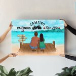 Personalizzato Romantico Camping Life Pittura senza cornice Regalo di San Valentino per la coppia