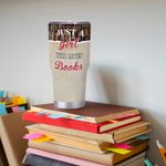 Gepersonaliseerde Just A Girl Who Loves Books 30oz Tumbler Verjaardag Kerstmis Leescadeau voor Zus Vriendin Boekenliefhebber