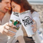Personalized Let's Go Camping Family Camping Curved Tumbler Anniversary Birthday Gift  for Family
