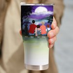 Personalizzato Making Memories One Campsite At A Time Bicchiere curvo da 30 oz con cane Regalo di Natale per la famiglia