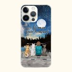 Henkilökohtainen Kerran rinnallani ikuisesti sydämessäni Starry Sky Puhelin tapauksessa syntymäpäivälahja koiran ystäville