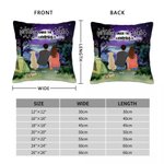 Personalizzato Dormiamo sotto le stelle campeggio famiglia cuscino copertina Anniversario Regalo di compleanno
