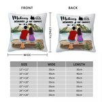 Personalized Family Making Memories One Campsite At A Time Throw Pillow Cover Birthday Christmas Gift for Camping Lover Couple