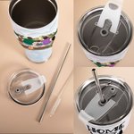 Personalizzato Home is Where We Park It 30oz Camping Tumbler curvo Famiglia Campeggio per San Valentino Regalo di Natale