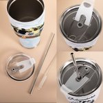 Henkilökohtainen seikkailu on siellä ulkona Camping lainausmerkit kaareva Tumbler vuosipäivä syntymäpäivä lahja perheelle