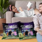 Personalizzato L'avventura della famiglia è là fuori Troviamola Copri cuscino da lancio Regalo di Natale Regalo di Ringraziamento Regalo di compleanno
