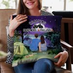 Personalizzato Camping Partners For Life Family Throw Pillow Cover Decorazione per la casa Regalo di anniversario Regalo di compleanno