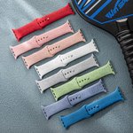 Pulsera personalizada de silicona con nombre grabado para Apple Watch Regalo para amantes del Pickleball