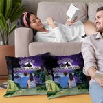 Personalizzato Camping Partners For Life Family Throw Pillow Cover Decorazione per la casa Regalo di anniversario Regalo di compleanno